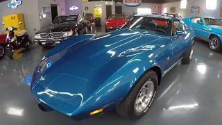 1977 L82 Corvette  Dark BlueBlue 58910 Miles Gymkhana Suspeniton  Seven Hills Motorcars [upl. by Zane]