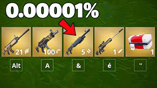 Ce STUFF est le PLUS RARE de FORTNITE 000001 de chance [upl. by Airtemad387]