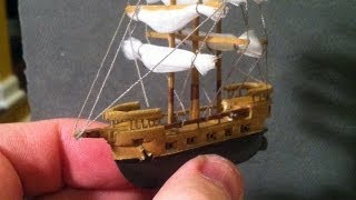 BEST Miniature Balsa Wood Boat Carving TimeLapse amp Sculpey Ocean [upl. by Novar]