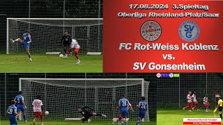 Oberliga FC RotWeiss Koblenz vs SV Gonsenheim [upl. by Jodee]