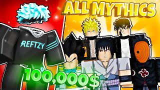 Spending 100000 to Unlock EVERY MYTHIC in Roblox Anime Vanguards [upl. by Adalie]