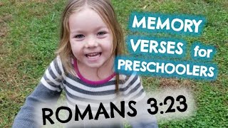 Tips for Teaching Romans 323 as a Memory Verse for Little Kids [upl. by Stanzel]