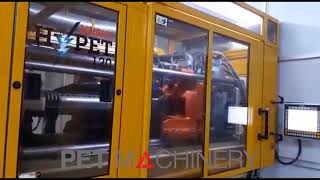 Husky HyPET 120 P8595 E85 PET preform injection moulding system 2010 [upl. by Ahders875]