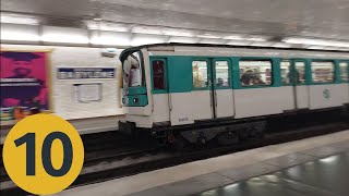 Métro ligne 10 Sèvres Babylone arrive dun MF 67 [upl. by Bertie124]