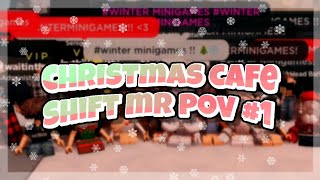 Christmas Cafe Shift MR POV 1  Frappe ROBLOX [upl. by Goat]