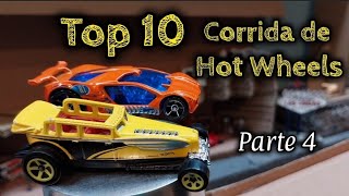 Top 10 corrida de Hot Wheels em pista de papelão  Parte 4 [upl. by Ricard]