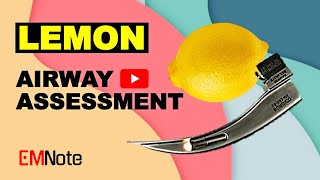 LEMON Mnemonic Difficult Airway [upl. by Feodor]