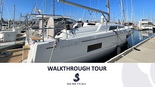 NEW 2024 Beneteau Oceanis 401 Walkthrough Tour [upl. by Enilatan331]