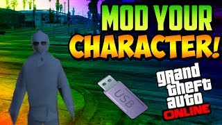 GTA 5 Online  How to quotMOD YOUR CHARACTERquot In GTA 5 Online GTA 5 113 Mods USB Tutorial [upl. by Eilah182]