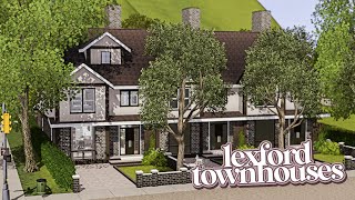 lexford townhouses  the sims 3 speed build   cc links [upl. by Perpetua]