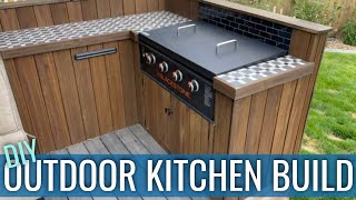 DIY Outdoor Kitchen  Blackstone Griddle [upl. by Gorey]