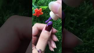 Easy nail art💜☑️nailart at home🔥🔥🔥shorts shortsfeed ytshorts nailarts viral trending [upl. by Trudy461]