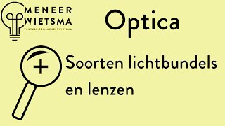 Natuurkunde uitleg Optica 3 Verschillende soorten lichtbundels en lenzen [upl. by Ydnor]