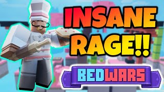 raging while testing the baker kit Roblox Bedwars [upl. by Yelsew]