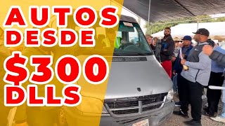 250 autos en subasta desde 300 y 500 dólares autos para importación a México [upl. by Ansela]