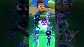 PJ Masks  CatBoy 🆚 Night Ninja X Dance Song Tiles Hop EDM Rush shorts [upl. by Anaul155]