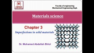 Materials Engineering II  Imperfections in solids [upl. by Oalsecnew433]