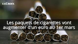 Les paquets de cigarettes vont augmenter d’un euro au 1er mars [upl. by Skolnik]