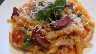 Easy Italian Recipes  Salami Pasta [upl. by Ashlen]