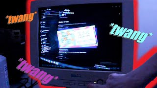 CRT Degaussing Compilation So satisfying REUPLOAD 91021 [upl. by Aissac]