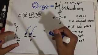 sp3 sp2 sp Hybridization and Bond Angles  Organic Chemistry Made Simple [upl. by Pelage]