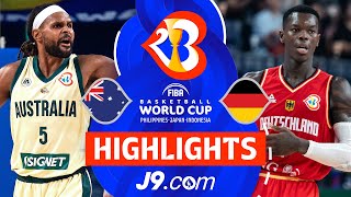 Australia 🇦🇺 vs Germany 🇩🇪  J9 Highlights  FIBA Basketball World Cup 2023 [upl. by Macdonell]