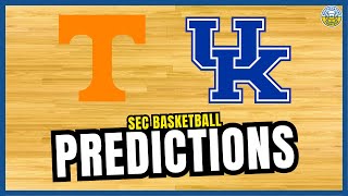 Tennessee vs Kentucky PREDICTION  2024 SEC Basketball Predictions [upl. by Bindman]