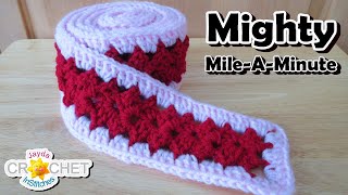 Mighty MileAMinute Crochet Calendar Blanket  January 2021  Split Shell Stitch [upl. by Ingram]