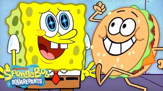 Every Krabby Patty in NEW SpongeBob Episodes 🍔  60 Minute Compilation  SpongeBob [upl. by Nomaj255]