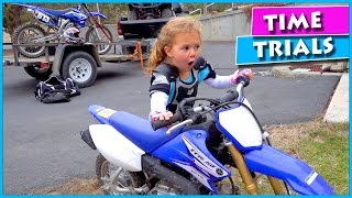 🛵 KIDS DIRT BIKE TIME TRIALS ⌚ [upl. by Urquhart]