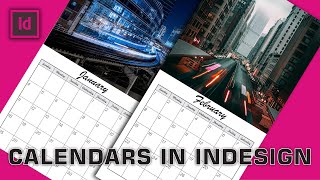 Design a Wall Calendar in InDesign in just 11 minutes [upl. by Meyers749]