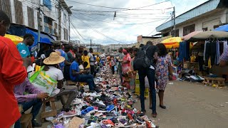 Central Market of Libreville  The busiest in GABON [upl. by Droffats66]