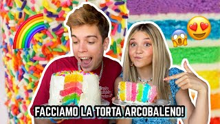 ABBIAMO FATTO LA TORTA ARCOBALENO E GUARDATE IL RISULTATO assurdo ♕ [upl. by Beau]