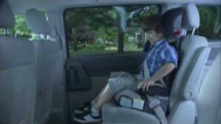 Highback Booster Seat Installation  LATCH System Education  Ad Council [upl. by Petigny690]