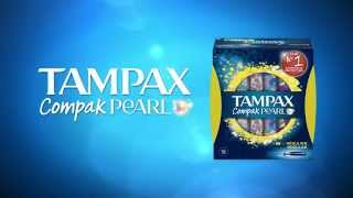 How to Use Tampons TAMPAX Compak Pearl Using the Applicator [upl. by Janet]