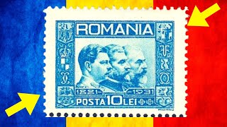 MOST VALUABLE RARE ROMANIA STAMPS of values  philately [upl. by Nirre]