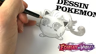 Dessin Hurle Queue Rondoudou Ecarlate et violet TUTO COMMENT DESSINER APPRENDRE POKEMON [upl. by Ivets272]