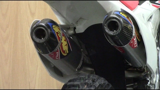 FMF 41 DUALS 2015 CRF250R  Sound Comparison And Install [upl. by Kcoj]