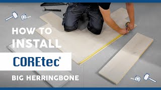 How to Install COREtec® Herringbone Series Flooring Installation Guide [upl. by Accissej411]