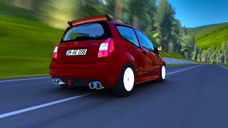 Transfagarasan  Citroën C2  Assetto Corsa [upl. by Atinahc844]