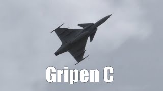 Saab Gripen C  Airshow Highlights Saturda Part 2 Short  Flygfesten 2022 [upl. by Imerej3]