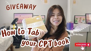 How to Tab your 2024 CPT Book  GIVEAWAY  MEDICAL CODING [upl. by Ahsok]