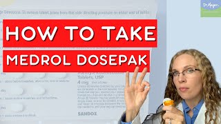 How to Take a Medrol Dosepak or 6 Day Pack of Prednisone 💊 [upl. by Ajdan]