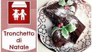 Tronchetto al cioccolato fatto in casa DELICATO e SOFFICE Dolce di Natale TRADIZIONALE 2Ck [upl. by Arzed]