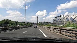 Driving from le Bourget to Herblay  Paris  4K [upl. by Llirrehs852]