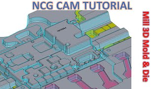 NCG CAM Tutorial 4  Mill 3D Waterline Stepover Parallel Pencil  Mold amp Die Machining [upl. by Arabella977]