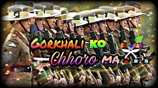 Brittish Gurkha Gorkhali ko chhoro ma Song Subtitles Lyrics [upl. by Damian433]