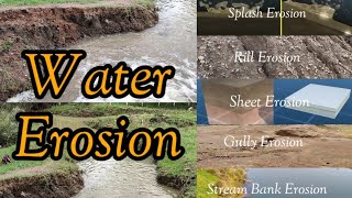 Erosion  Water Erosion  Different Types  Erosion Mechanic  Conservation Measures [upl. by Camey210]