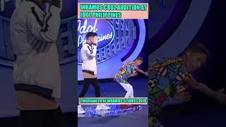 WHAMOS CRUZ AUDITION AT IDOL PHILIPPINES  TINURUAN PA NI WHAMOS SI JAMES REID Shorts [upl. by Nie]