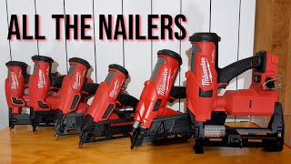 ALL Milwaukee M18 Nailers and Milwaukee M18 Staplers in One Video Is This the BEST Range of Nailers [upl. by Azeria]